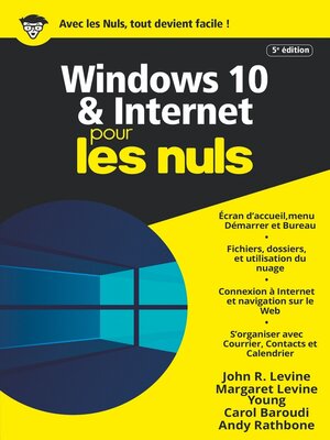 cover image of Windows 10 et Internet pour les Nuls, mégapoche, 5e éd.